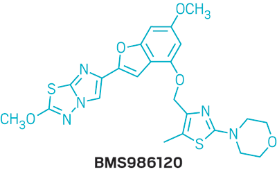Structure of BMS986120.