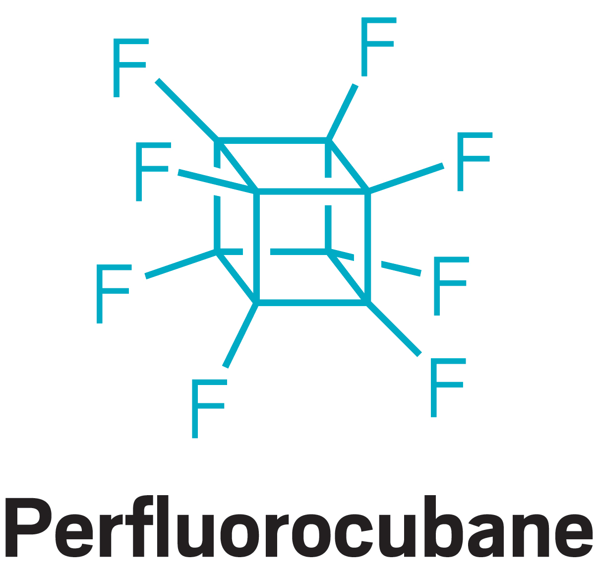 Structure of perfluorocubane