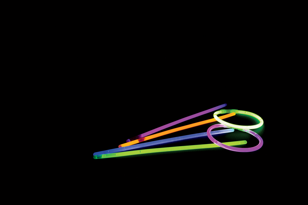 What are glow sticks, and what's the chemical reaction that makes