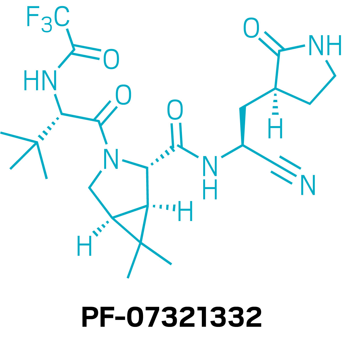 Structure of PF-07321332.